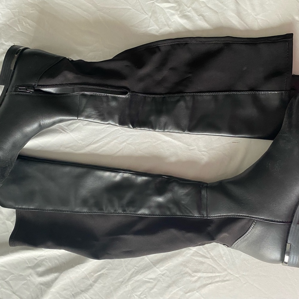 Nine West, over the knee, flat boot in black, size 9.5,ALLAIR8, - Picture 5 of 8